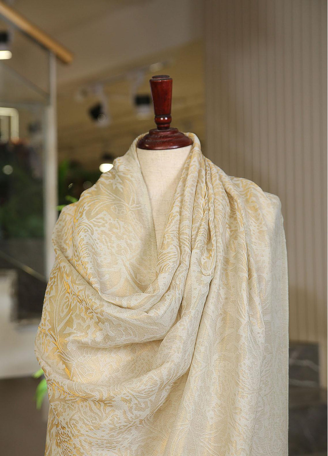 Sanaulla Exclusive Range  Pashmina  KPS 781 D-28 Fawn - Women Shawls