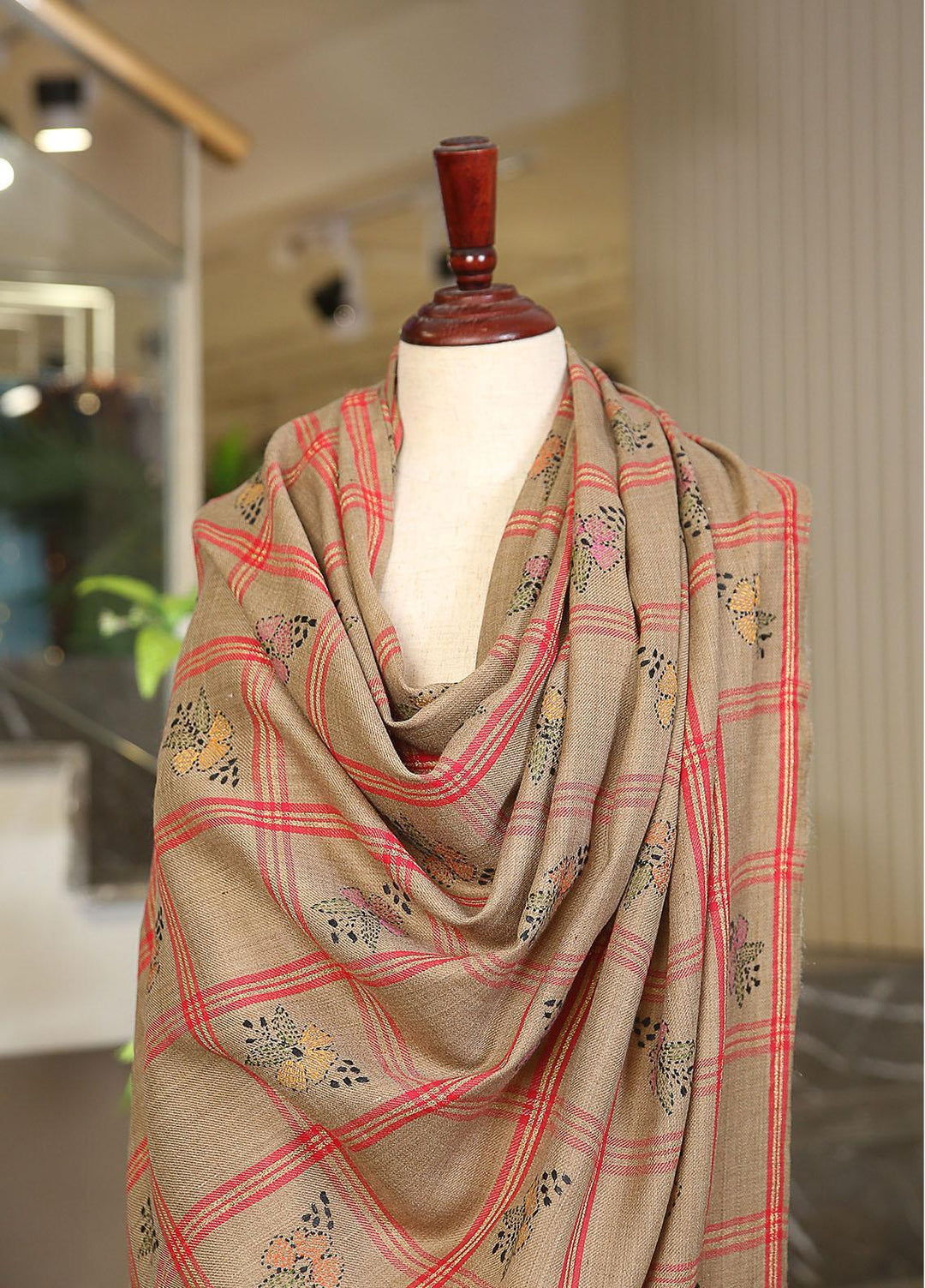 Sanaulla Exclusive Range  Pashmina  KPS 781 D-52 Brown 9 - Women Shawls