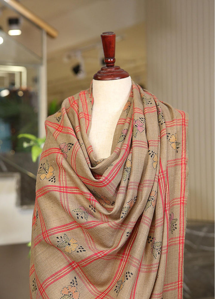 Sanaulla Exclusive Range  Pashmina  KPS 781 D-52 Brown 9 - Women Shawls