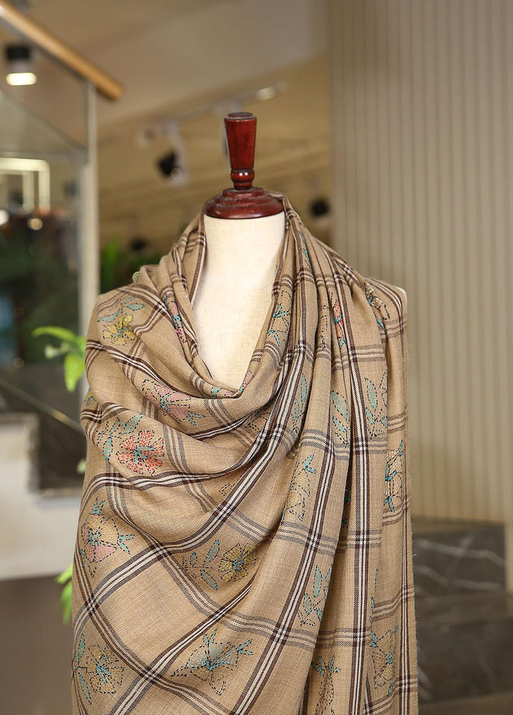 Sanaulla Exclusive Range  Pashmina  KPS 781 D-52 Brown 10 - Women Shawls