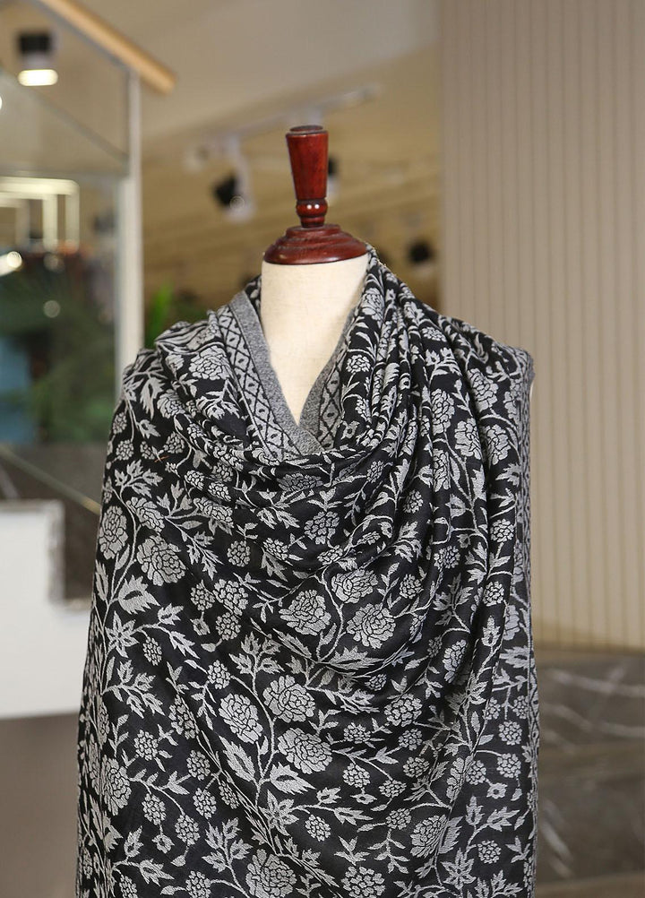 Sanaulla Exclusive Range  Pashmina  KPS 781 D-30 Black - Women Shawls