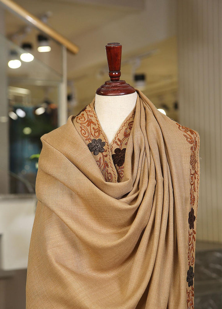 Sanaulla Exclusive Range  Pashmina  KPS 781 D-55 Brown - Women Shawls