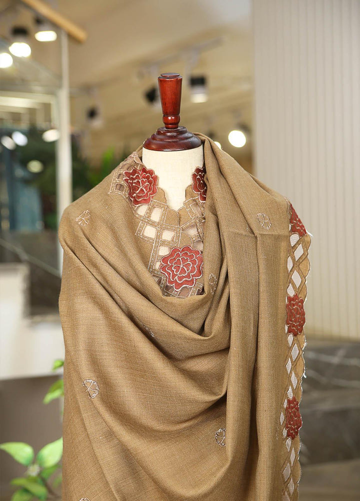 Sanaulla Exclusive Range  Pashmina  D-23 Brown - Women Shawls