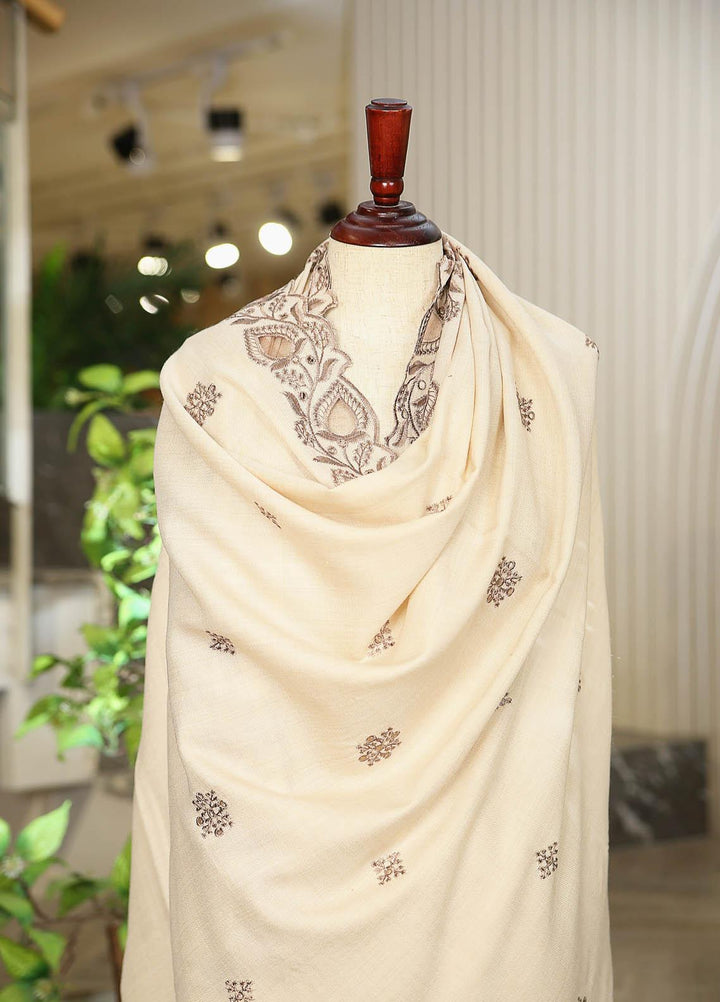 Sanaulla Exclusive Range  Pashmina  D-24 Fawn - Women Shawls