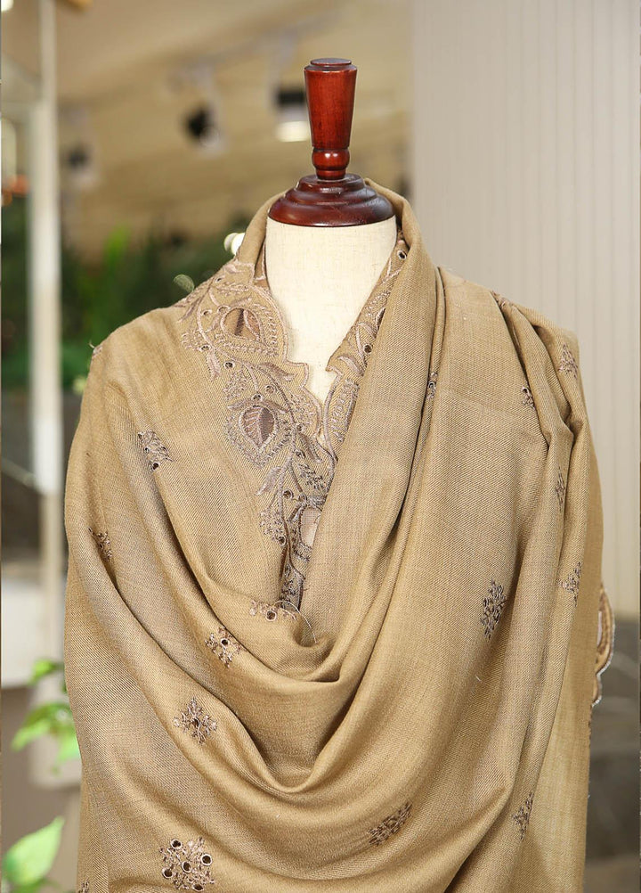 Sanaulla Exclusive Range  Pashmina  D-24 L Brown - Women Shawls