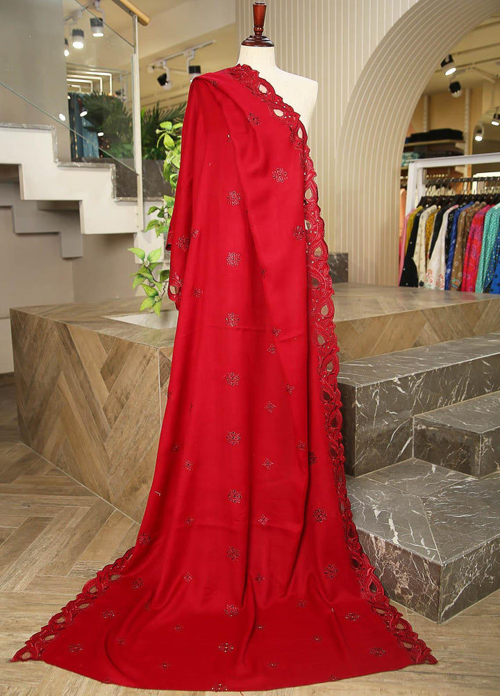 Sanaulla Exclusive Range  Pashmina  D-24 Maroon - Women Shawls