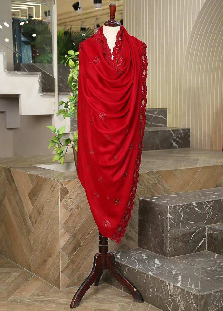 Sanaulla Exclusive Range  Pashmina  D-24 Maroon - Women Shawls