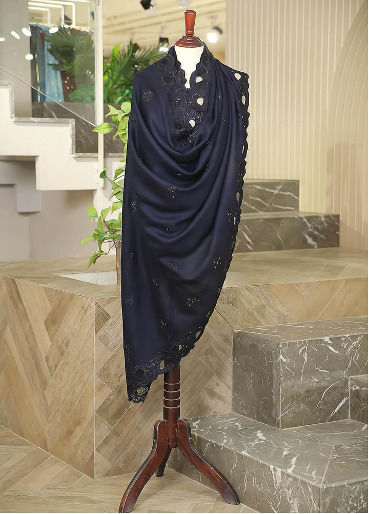 Sanaulla Exclusive Range  Pashmina  D-24 N Blue - Women Shawls