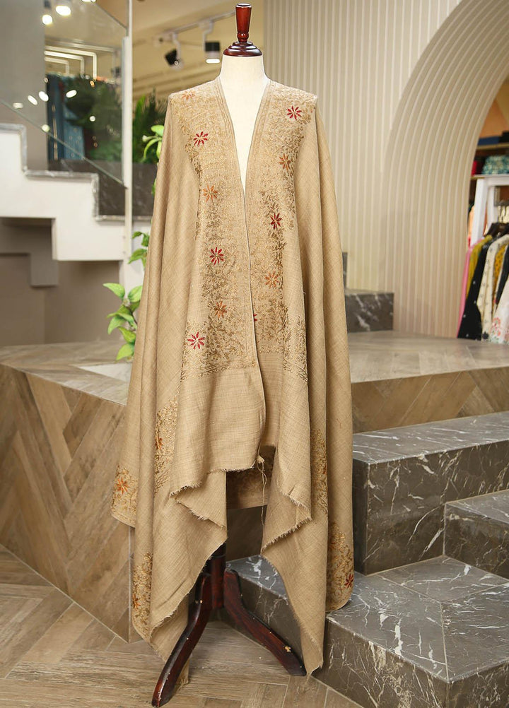 Sanaulla Exclusive Range  Pashmina  D-28 Brown 01 - Women Shawls