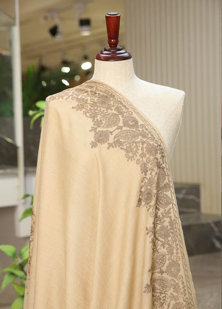 Sanaulla Exclusive Range  Pashmina  D-28 L Brown - Women Shawls