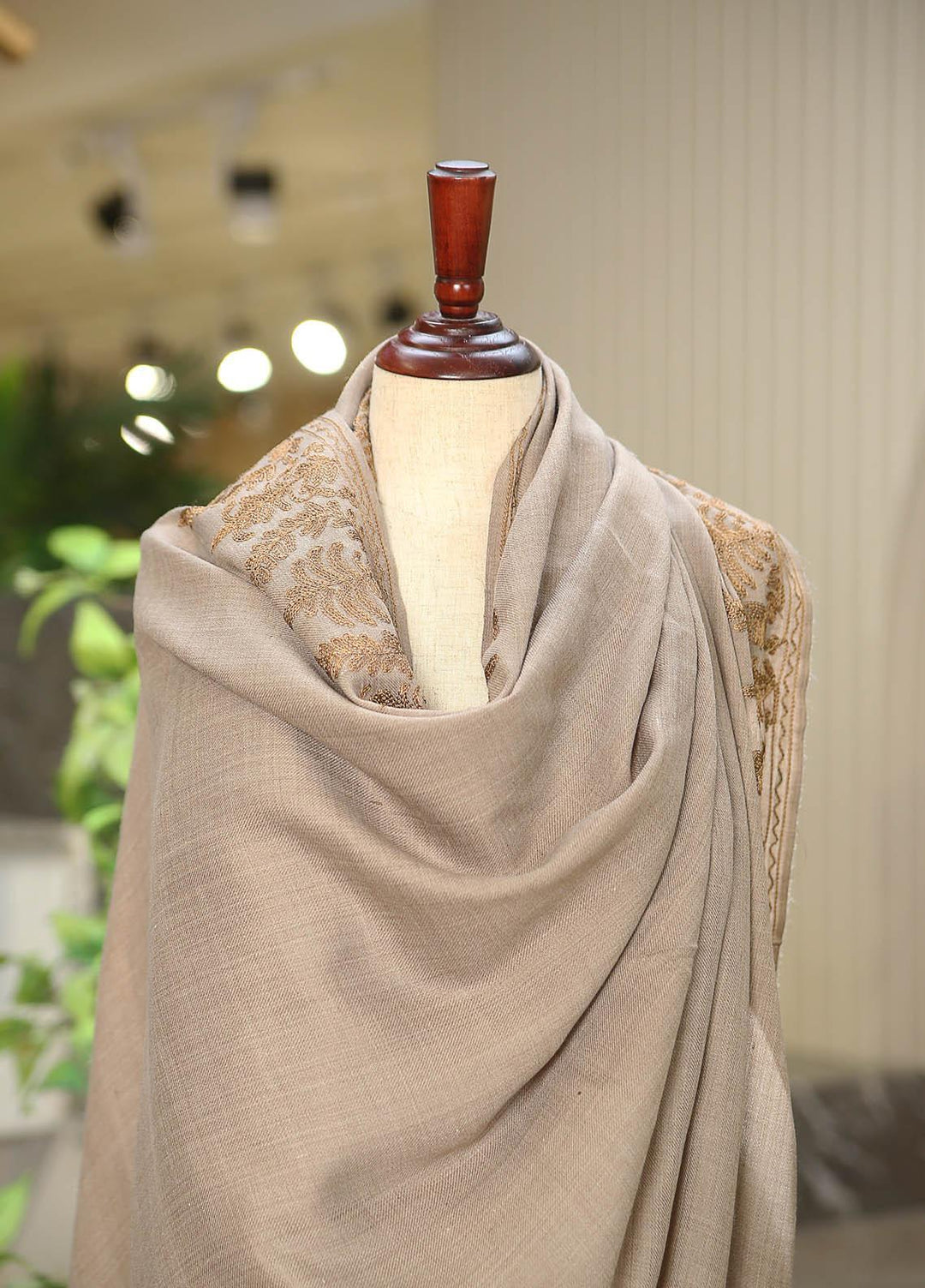Sanaulla Exclusive Range  Pashmina  D-28 L Grey 01 - Women Shawls