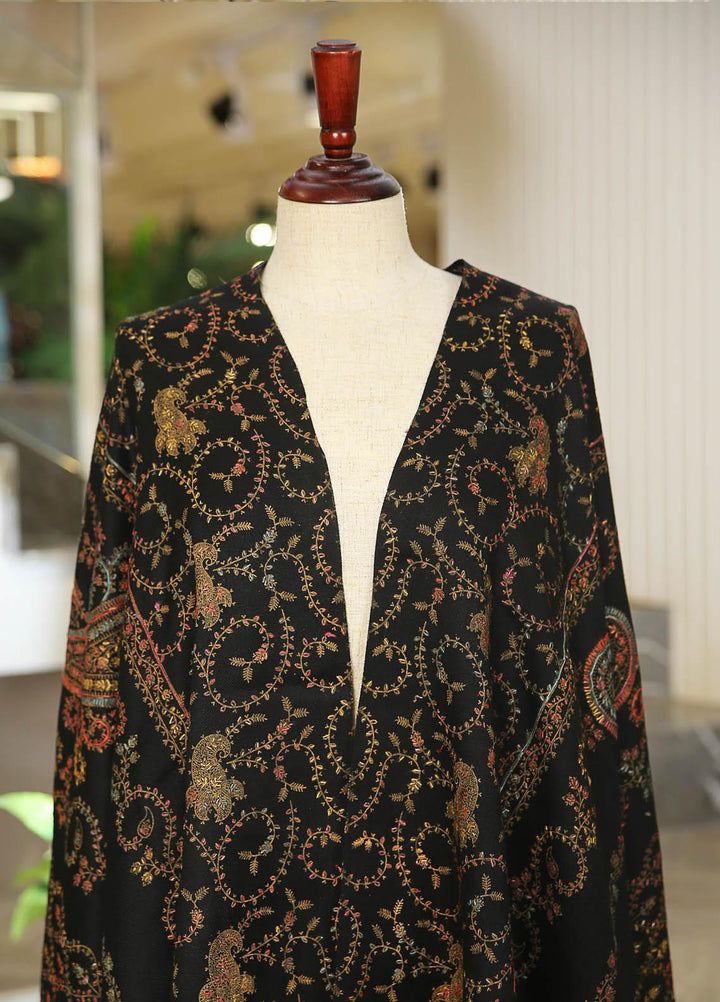 Sanaulla Exclusive Range  Pashmina  D-31 Black 01 - Women Shawls