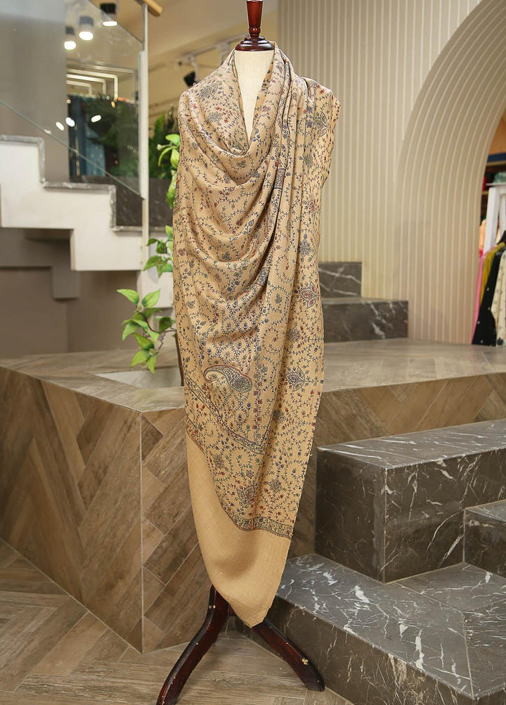 Sanaulla Exclusive Range  Pashmina  D-31 L Brown - Women Shawls