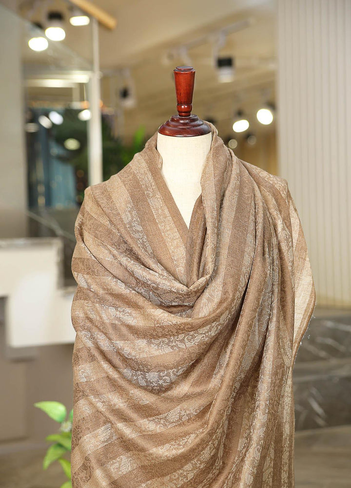Sanaulla Exclusive Range  Pashmina  D-39 Brown 03 - Women Shawls