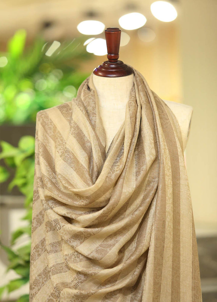 Sanaulla Exclusive Range  Pashmina  D-39 Brown - Women Shawls