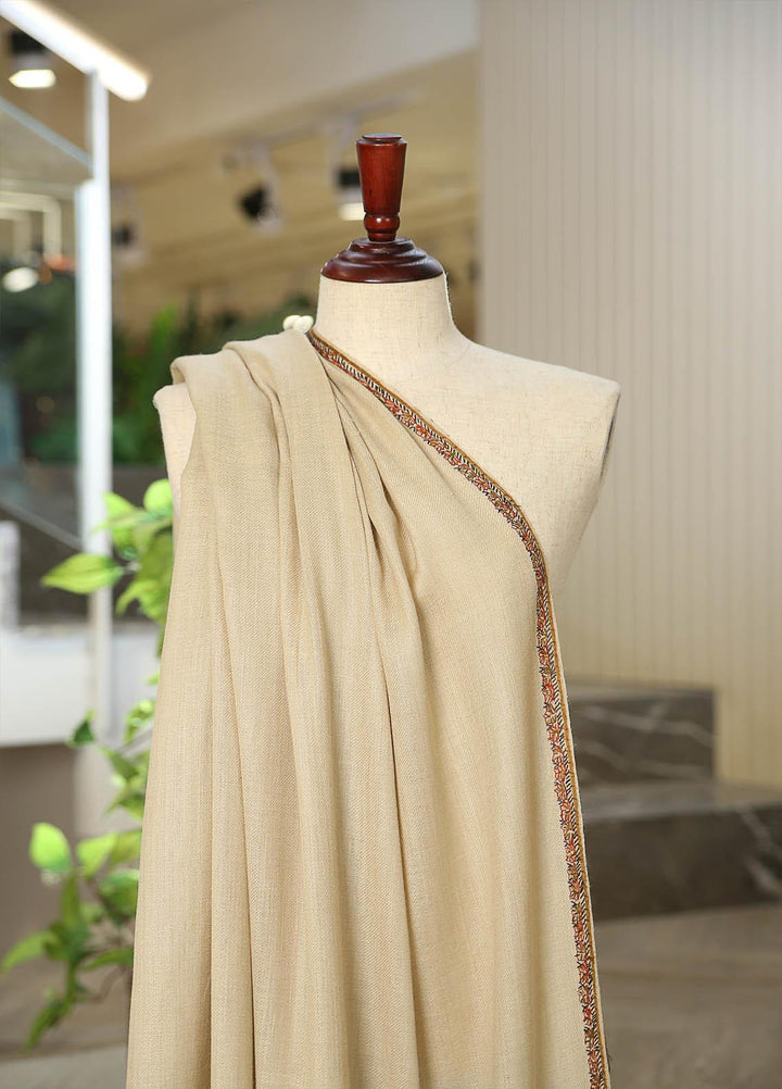 Sanaulla Exclusive Range  Pashmina  D-48 Fawn - Women Shawls