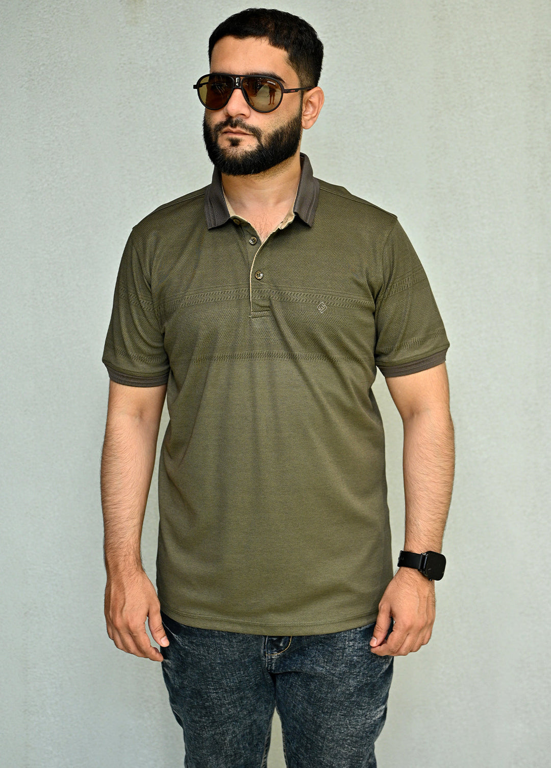 Sanaulla Exclusive Pret Casual Cotton Polo 2011 Dark Green