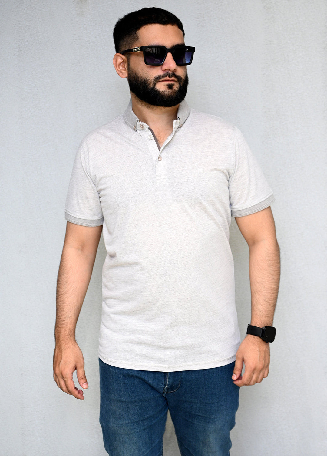 Sanaulla Exclusive Pret Casual Cotton Polo 2035 Light Brown