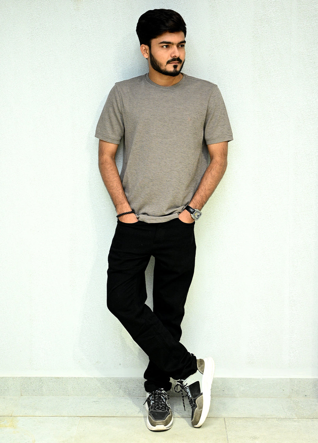 Sanaulla Exclusive Pret Casual Cotton Polo 2084 Dark Brown