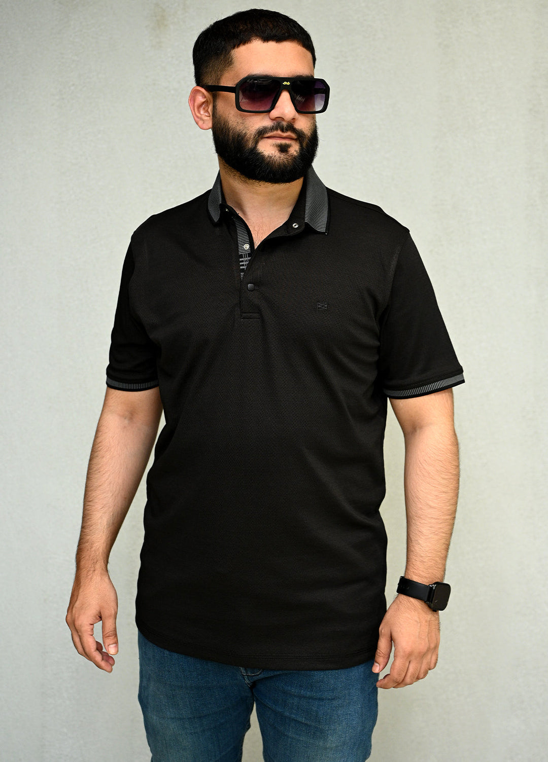 Sanaulla Exclusive Pret Casual Cotton Polo 8142 Fawn