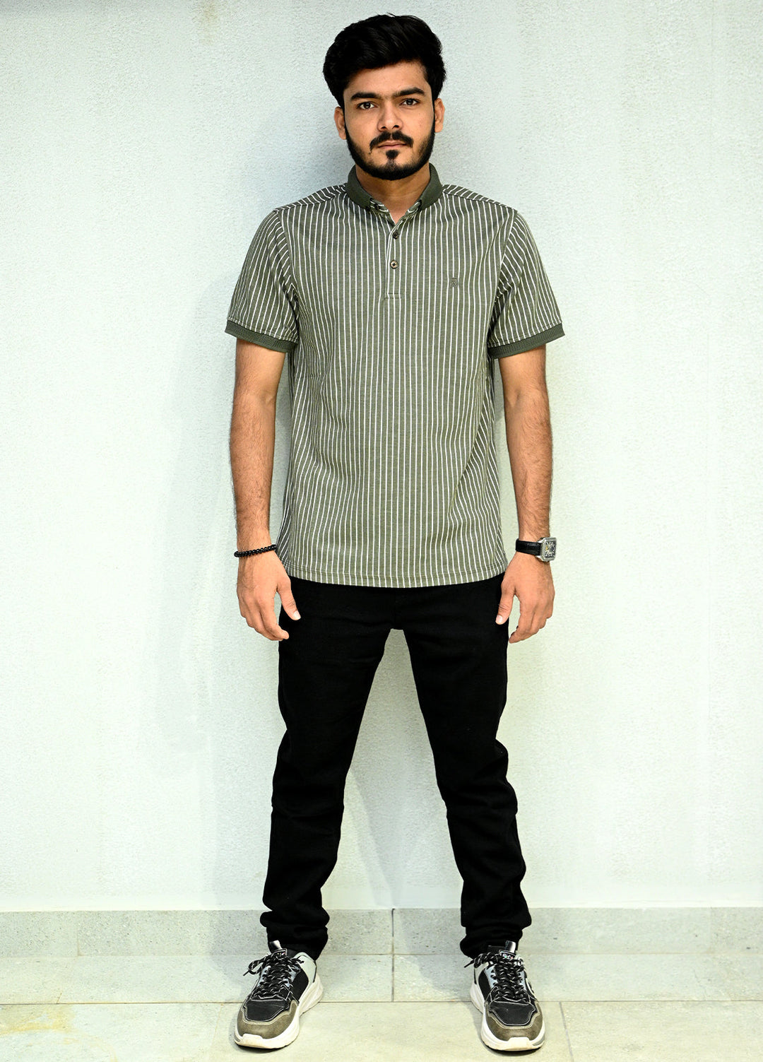 Sanaulla Exclusive Pret Casual Cotton Polo 8152 Green