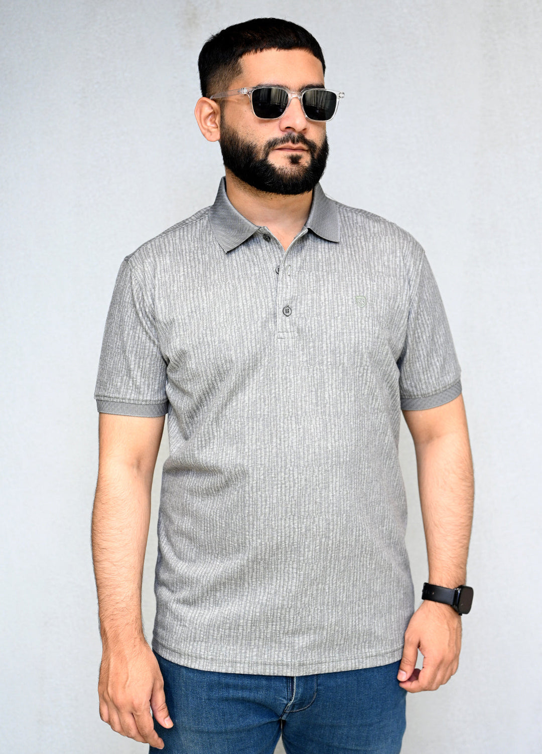 Sanaulla Exclusive Pret Casual Cotton T-Shirt D-3077 Green