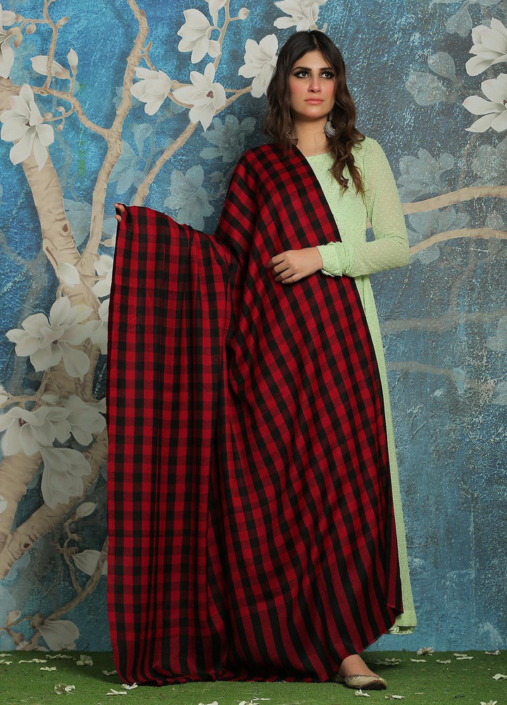 Sanaulla Exclusive Range  Pashmina  Shawl SU21PP MIR-40 Maroon - Pure Pashmina Shawls