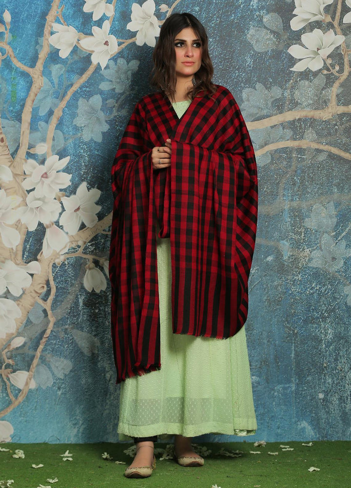 Sanaulla Exclusive Range  Pashmina  Shawl SU21PP MIR-40 Maroon - Pure Pashmina Shawls