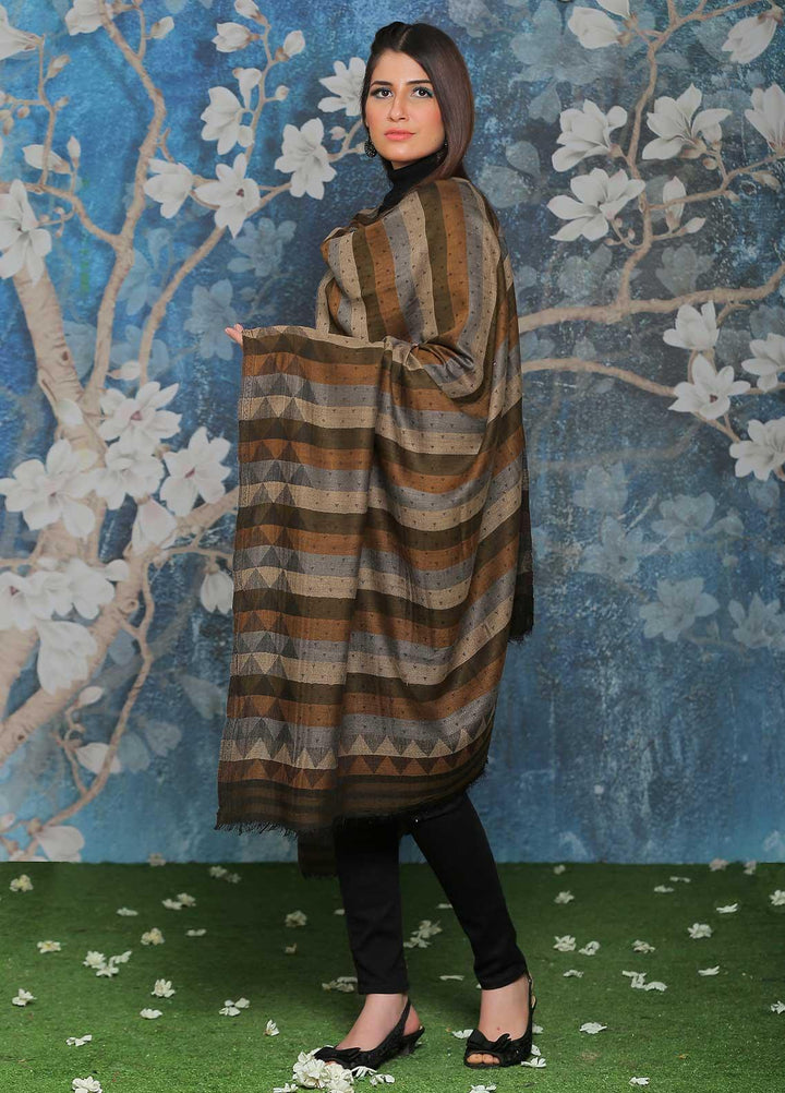 Sanaulla Exclusive Range Embroidered Pashmina  Shawl AKP-53 Multi-7 - Pashmina Shawls