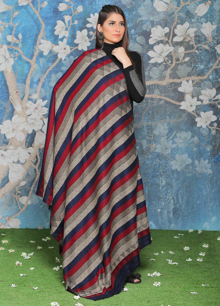 Sanaulla Exclusive Range  Pashmina  Shawl SU21PP AKP-53 Multi-8 - Pure Pashmina Shawls