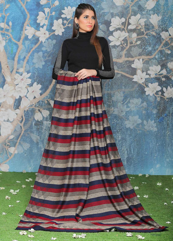 Sanaulla Exclusive Range  Pashmina  Shawl SU21PP AKP-53 Multi-8 - Pure Pashmina Shawls