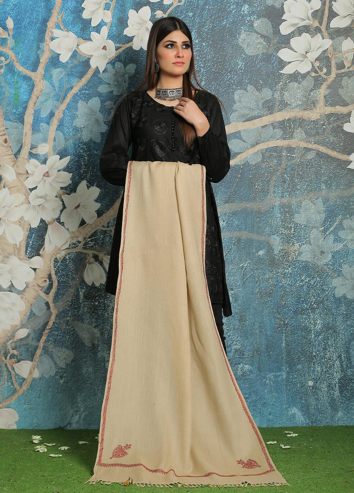 Sanaulla Exclusive Range Embroidered Pashmina  Shawl MIR-823-Mix - Pashmina Shawls