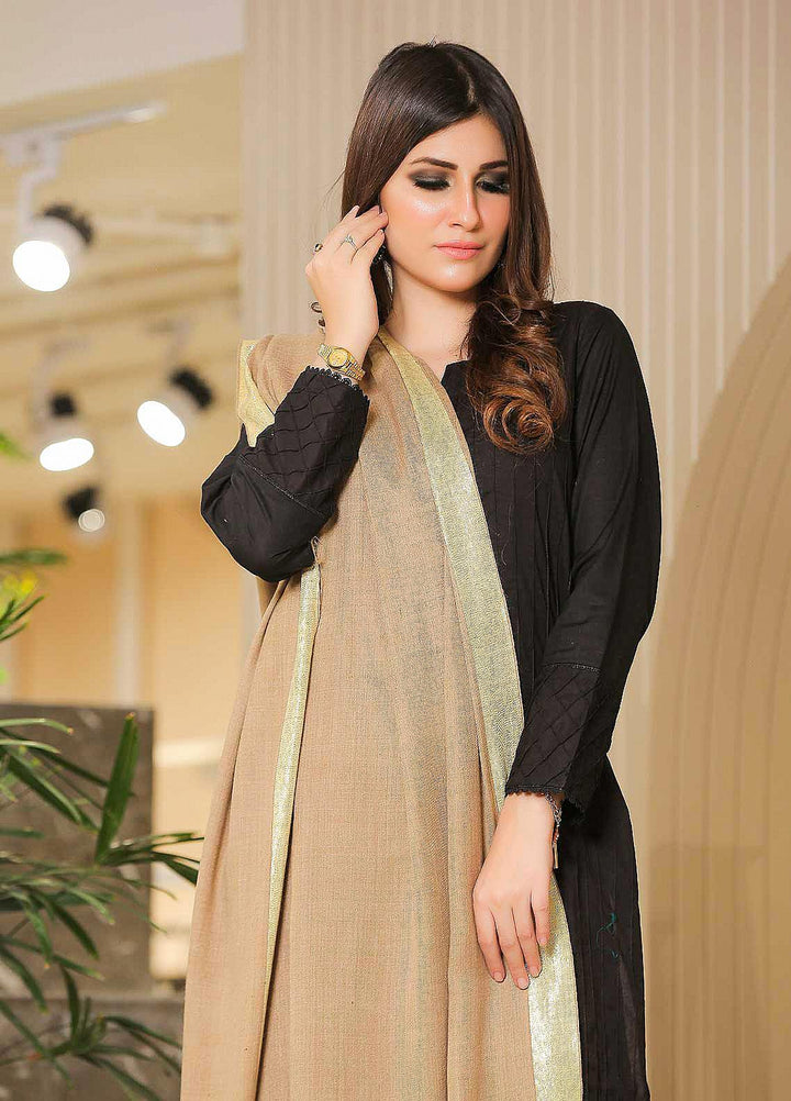 Sanaulla Exclusive Range Pashmina Shawl SU21PP MIR-08 Brown 2 Pure Pashmina Shawls