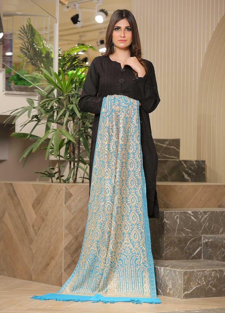 Sanaulla Exclusive Range Pashmina Shawl SU21PP MIR-24 Blue 2 Pure Pashmina Shawls