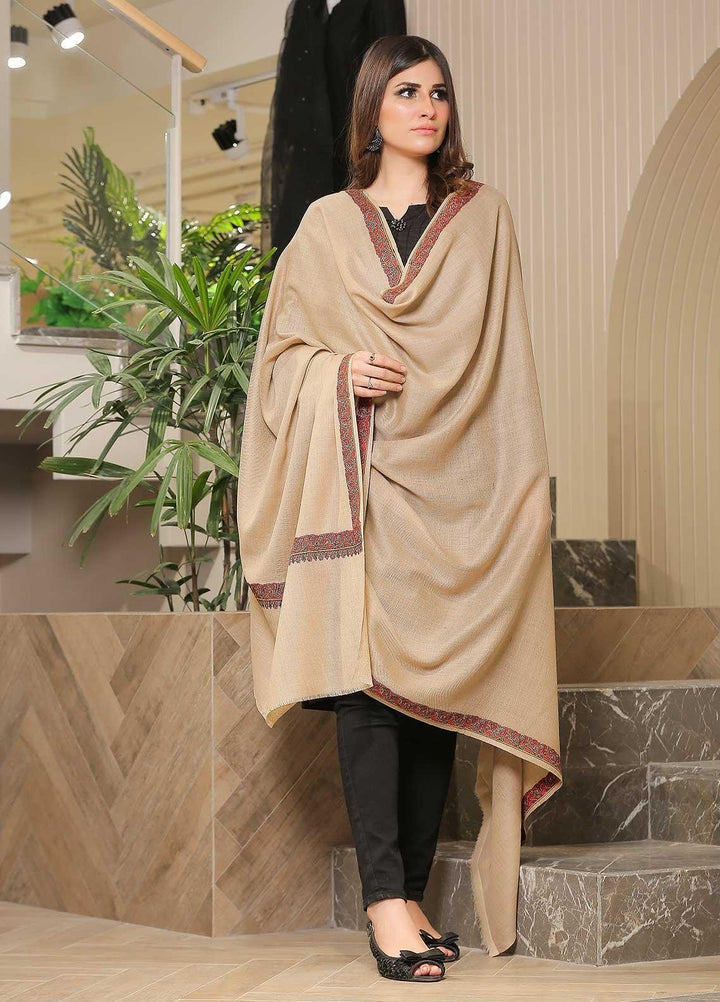 Sanaulla Exclusive Range Pashmina Shawl SU21PP MIR-29 Brown 2 Pure Pashmina Shawls