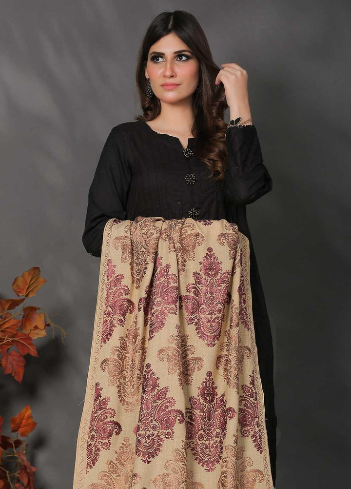 Sanaulla Exclusive Range Pashmina Shawl SU21PP AKP-23 Fawn-8 Pure Pashmina Shawls