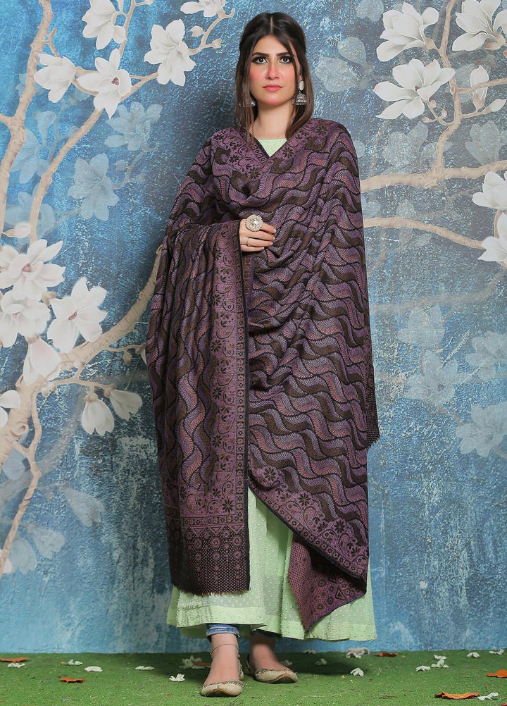 Sanaulla Exclusive Range Pashmina Shawl SU21PP AKP-50 Blue Pure Pashmina Shawls