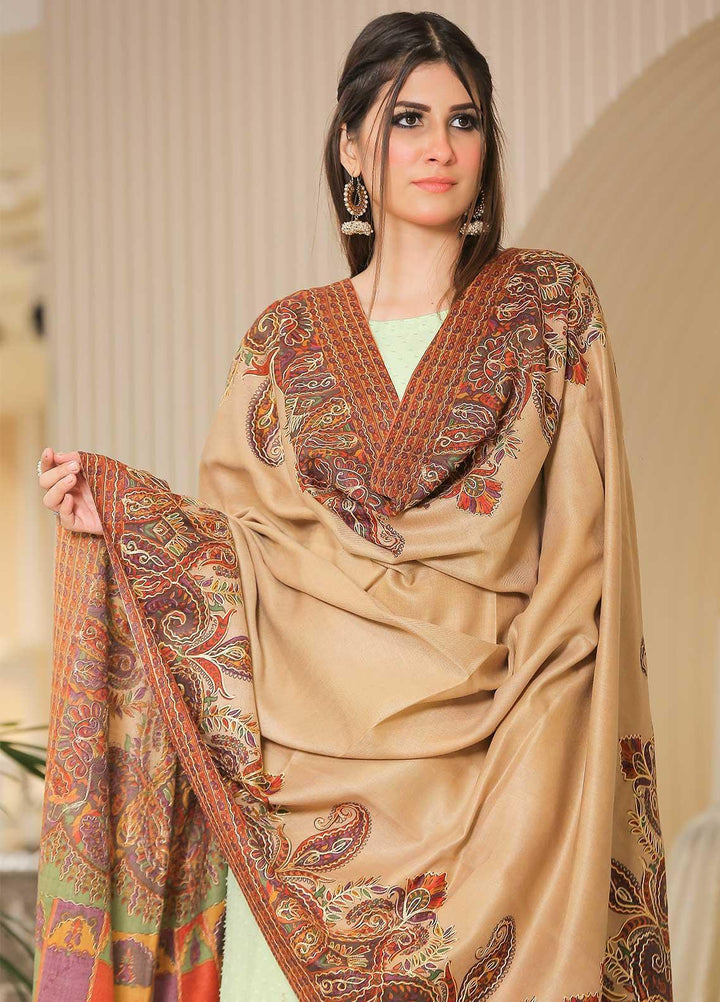 Sanaulla Exclusive Range Pashmina Shawl SU21PP MIR-589-Multi2 Pure Pashmina Shawls