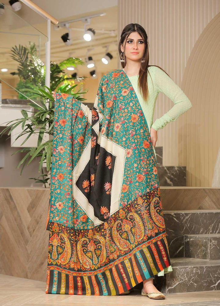 Sanaulla Exclusive Range Pashmina Shawl SU21PP MIR-610-Multi4 Pure Pashmina Shawls