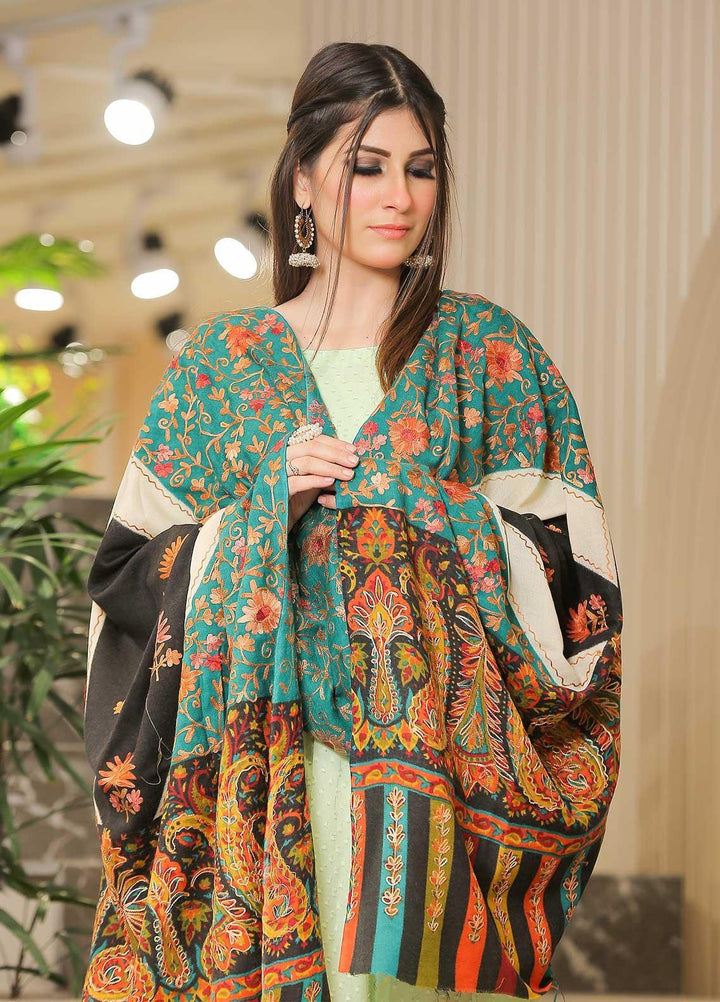 Sanaulla Exclusive Range Pashmina Shawl SU21PP MIR-610-Multi4 Pure Pashmina Shawls