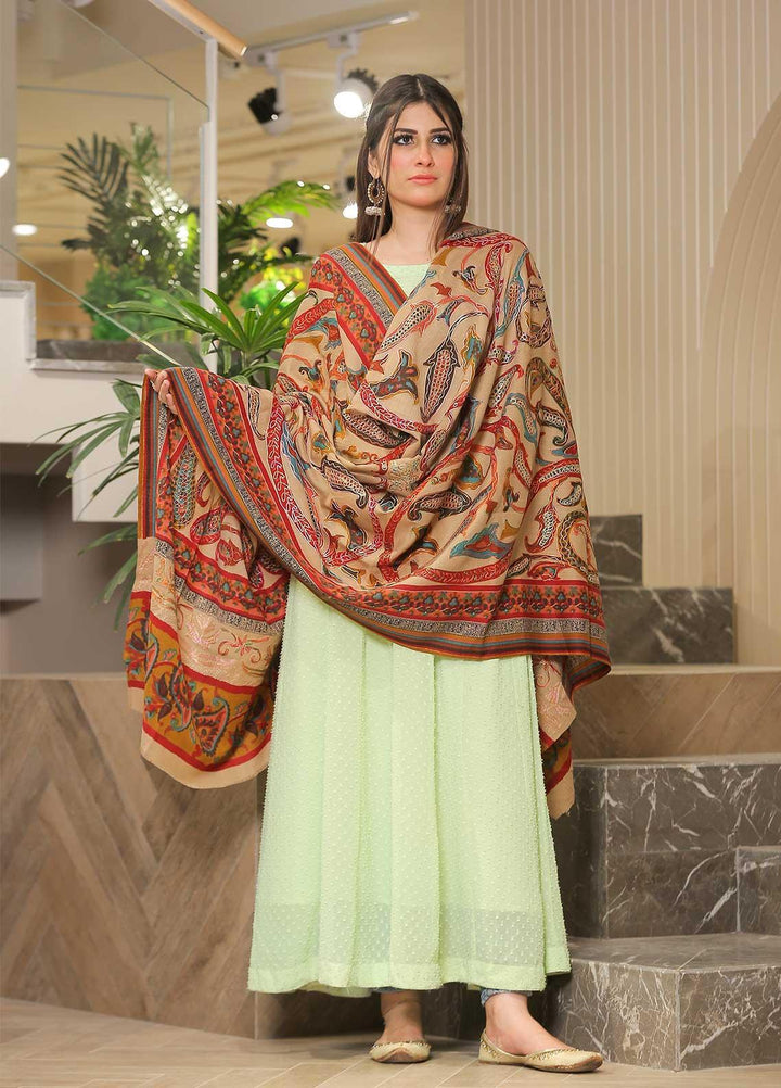 Sanaulla Exclusive Range Pashmina Shawl SU21PP MIR-683-Multi5 Pure Pashmina Shawls