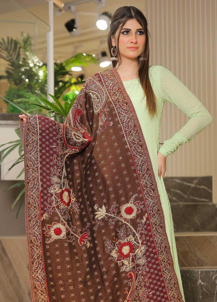 Sanaulla Exclusive Range Pashmina Shawl SU21PP MIR-09 Maroon 1 Pure Pashmina Shawls