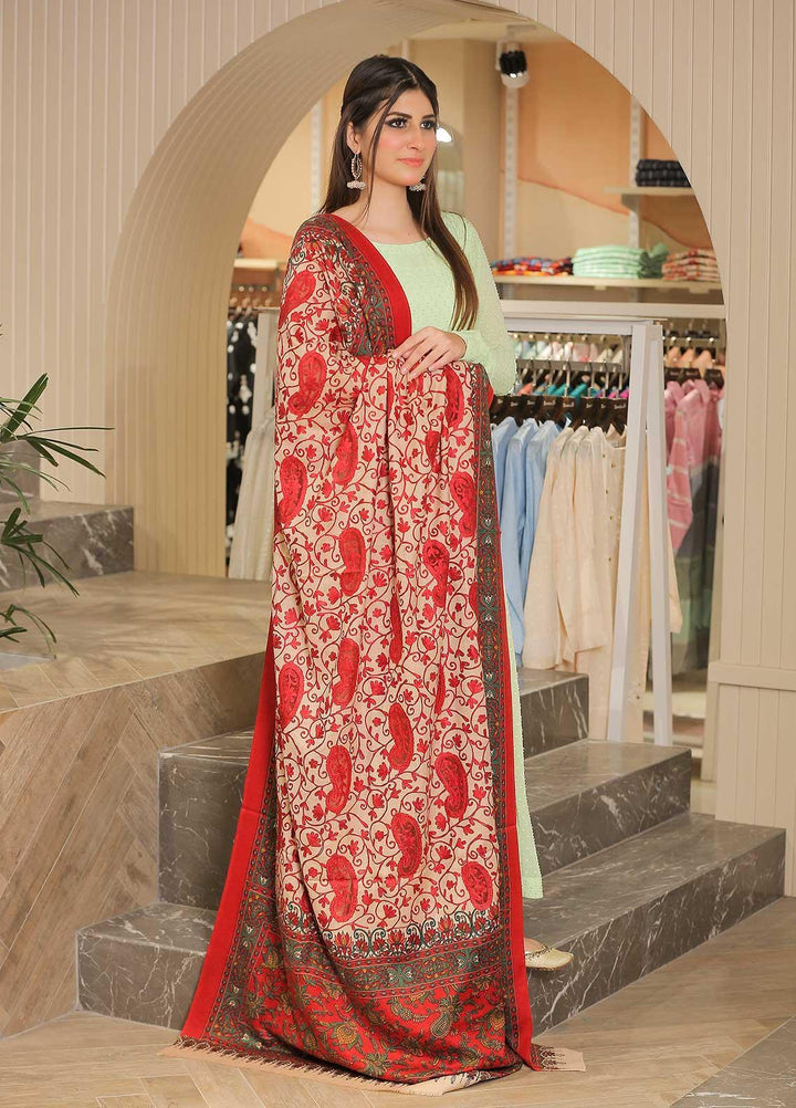 Sanaulla Exclusive Range Pashmina Shawl SU21PP AKP-21 Fawn-2 Pure Pashmina Shawls