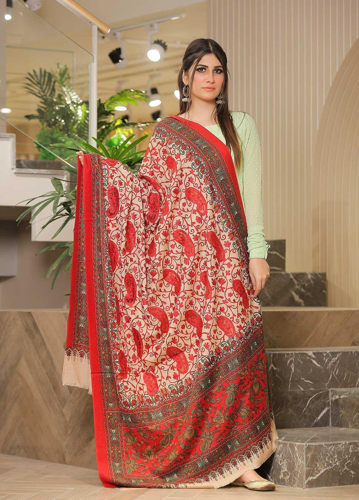 Sanaulla Exclusive Range Pashmina Shawl SU21PP AKP-21 Fawn-2 Pure Pashmina Shawls