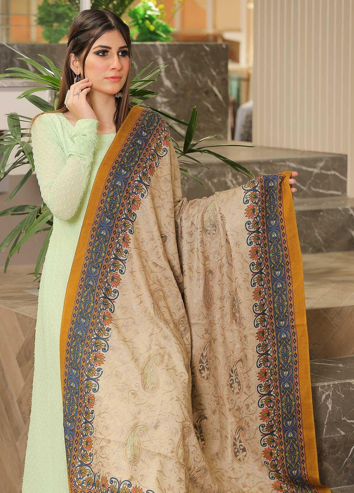 Sanaulla Exclusive Range Pashmina Shawl SU21PP AKP-21 Lemon Pure Pashmina Shawls