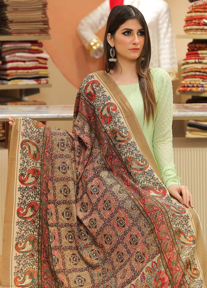 Sanaulla Exclusive Range  Pashmina  Shawl SU21PP OD-285 - Pure Pashmina Shawls