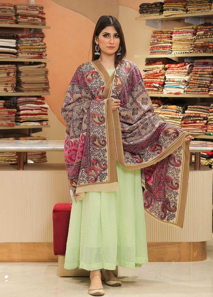 Sanaulla Exclusive Range  Pashmina  Shawl SU21PP OD-286 - Pure Pashmina Shawls
