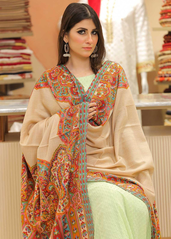 Sanaulla Exclusive Range Pashmina Shawl SU21PP AKP-19 Multi-2 Pure Pashmina Shawls