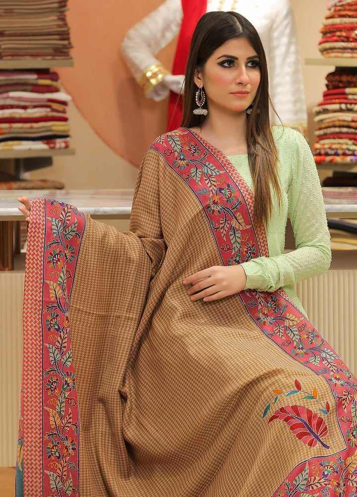 Sanaulla Exclusive Range Pashmina Shawl SU21PP AKP-28 Multi-10 Pure Pashmina Shawls