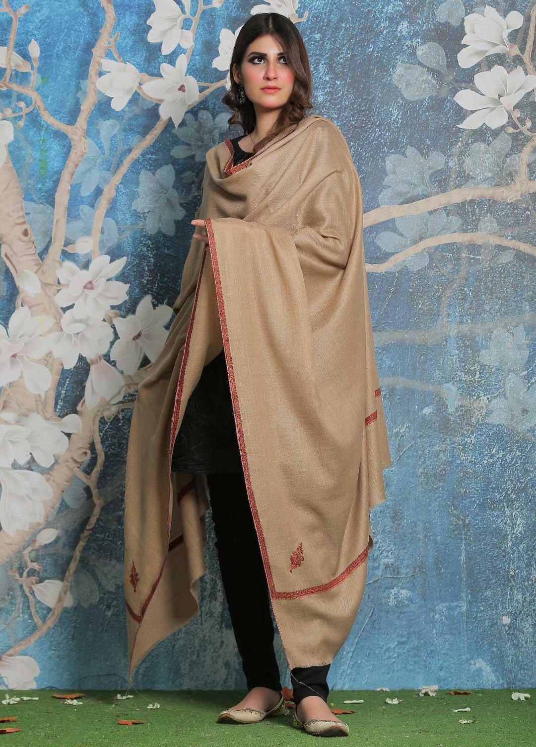 Sanaulla Exclusive Range Pashmina Shawl SU21PP  MIR-824-Mix Pure Pashmina Shawls